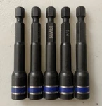 Irwin 1837546 Impact Nutsetters Lobular Design Mag 1/4" X 2-9/16" 5PCS.. Fixed Price $10.00.