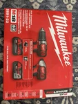 Milwaukee M18 18V Drill/driver & Impact Combo Kit 2691-22 Bat/chg. Fixed Price $185.00.