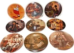 Lot Of 11 Norman Rockwell Knowles Collectable Plates - Assorted Designs. Fixed Price $37.48.