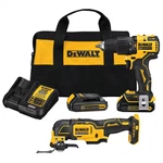 Dewalt DCK224C2 Atomic 20V Max Lithium-ion Cordless Brushless Combo Kit. Fixed Price $209.00.