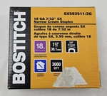 Genuine Bostitch 18 Ga 1-1/2" 7/32" Narrow Crown Staples 3000 Qty SX503511/2G. Fixed Price $29.99.