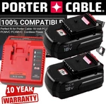 2PACK For Porter Cable PC18B 18VOLT Nicd PC186CS Battery / Charger PCC489N PC188. Fixed Price $49.00.