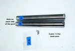 Shopsmith Mark V 500 Main Table Support Leg / Post (2 With 4 Pins) (#2 Orange). Fixed Price $24.95.