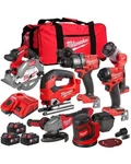 Milwaukee M18 18V Brushless 7-TOOL Combo Kit W/ 3 Li-ion Batteries Charger Bag. Fixed Price $699.00.