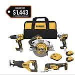 Dewalt 20V Lithium-ion Cordless 5-TOOL Combo Kit DCK510P2. Fixed Price $680.00.