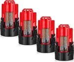 Pack For Milwaukee M12 12VOLT Li-ion 3.0AH 48-11-2420 48-11-2401 Battery New. Fixed Price $36.59.
