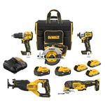Dewalt 20-VOLT Max 5 -tool Power Combo Kit With Soft Case ( -batteries In. Fixed Price $569.00.