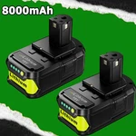 2PACK For Ryobi 8.0AH P108 High Capacity Battery 18VOLT Lithium-ion One Plus. Fixed Price $33.79.