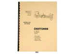 Sears Craftsman 6" Metal Lathe 101.21200 Operation And Parts List Manual *602. Fixed Price $15.00.
