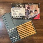 Delta Wood Lathe Turning Tools Model 46-730 Set Of 8 Chisels + Case. Fixed Price $74.99.