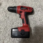 Tool Shop 18V Variable Speed Cordless Drill Driver With Battery. Fixed Price $44.00.