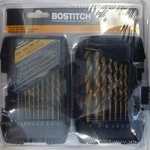 Bostitch BOSTIN-21M 21-PIECE Titanium Drill Bit Set 1/16" To 1/2". Fixed Price $14.00.