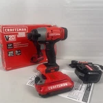 Craftsman CMCF800C1 V20 20V Max Lithium-ion 1/4-INCH Cordless Impact Driver Kit. Fixed Price $74.95.