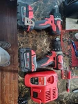 Milwaukee M18 Brushless Cordless Drill/driver Set 2 Batteries Charger Red/black. Fixed Price $145.00.
