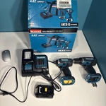 Makita 18V Lxt Cordless Drill & Impact Driver Combo W/ Batteries. Fixed Price $139.99.