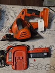 Black & Decker CS180 Firestorm Circular Cordless Saw Tool With Battery Charger. Fixed Price $27.99.