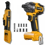 Cordless Impact Driver/ratchet Wrench Power Tool Combo For Dewalt 20V Battery. Fixed Price $41.99.