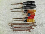 Lot Of 9 Old Sears Craftsman Assorted Hand Tools Screwdrivers & Wrenches. Fixed Price $24.95.