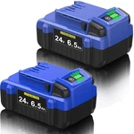 2PCS For Kobalt 24VOLT Max 6.5AH Extended Run Battery KB624-03 KB524-03 KB424-03. Fixed Price $98.99.
