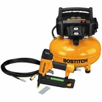 Bostitch BTFP1KIT 6 Gal 150 Psi Pancake Compressor Brad Nailer. Fixed Price $251.13.