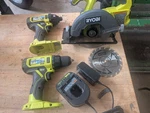 Ryobi One+ 18V Cordless 3-TOOL Combo Kit No Batteries And Charger Used. Fixed Price $119.95.
