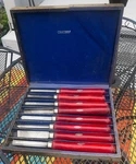 Vintage Craftsman Wood Lathe Tool Set Carving 8 Piece W/ Box 1940'S Chisels. Fixed Price $69.99.