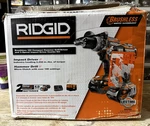 Ridgid Brushless 18V Compact Hammer Drill/driver + 3-SPEED Impact R9205. Fixed Price $187.00.