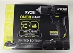 Ryobi Limited Edition Black 30TH Anniversary One+ Hp 18V Brushless Drill Kit. Fixed Price $150.00.