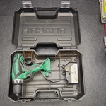 Hitachi Ds 18DGL 1/2" 18V Cordless Driver Drill With Battery And Case. Fixed Price $30.00.