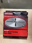 Craftsman 8 Wood Lathe Face Plate, Nos, With 3/4" X 16 Thread For Mounting Hole. Fixed Price $54.00.