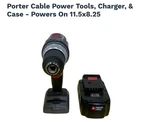 Porter-cable 18V Cordless Drill/driver Kit Nicd 2 Batteries Charger Keyless. Fixed Price $100.00.