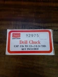 New Old Stock Vintage Craftsman Drill Chuck W/key 92975 1/16 3/8",3/8-24. Fixed Price $11.97.