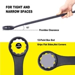 Jumbo Combination Wrench Set, Sae, 6-PIECE 1-3/8" To 2", Black Oxide With Pouch. Fixed Price $61.23.