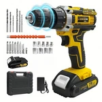 Cordless Drill Screwdriver Set Lithium Battery Impact High Torque Power. Fixed Price $48.95.