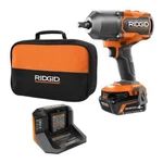 Ridgid High-torque Impact Wrench Kit 1/2" 18V Cordless W/ 4AH Battery + Charger. Fixed Price $220.50.