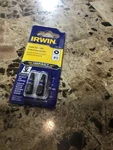 Irwin #1837385 Impact Insert Bit #3 Square 2PK 1" Recessed. Fixed Price $6.99.