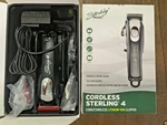 New Wahl Sterling 4 Cordless Clipper Black/silver Lithium-ion Rotary Motor. Fixed Price $89.95.