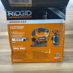 Ridgid Cordless 2-TOOL Jig Saw & Router Combo Kit 18V Brushless (tools Only). Fixed Price $279.99.