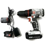 Porter-cable PCC601LA 20V Max Lithium 1/2" Cordless Drill Driver Kit 0745. Fixed Price $80.00.
