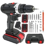 Hammer Drill Cordless Brushless Impact Driver Combo Kit With 2 Battery & Charger. Fixed Price $32.88.