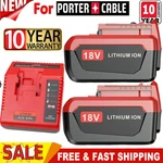 2PACK Volt 8.0AH Battery For Porter Cable PC18BLX Charger. Fixed Price $64.00.