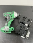 Metabo Hpt Hitachi 18V Cordless Impact Driver Set WH18DGL With 2 Batteries. Fixed Price $64.99.