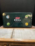 Vintage Coleman Bbq Grill Tools 4 Pc Set Green Metal Case. Fixed Price $59.99.