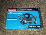 Makita 18V Lxt Brushless Cordless Hammer Drill & Impact Driver 2 4AH Batteries. Fixed Price $247.99.