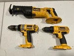 Dewalt Lot DC385 Reciprocating Saw, DC988 Drill, DC759. Fixed Price $42.50.