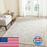 Safavieh Cambridge Collection Area Rug - 6 Square Light Blue Ivory Handmade. Fixed Price $219.56.