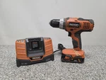 Ridgid R86005 18V Lithium Ion Compact Cordless Drill Driver Set. Fixed Price $49.99.