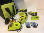 Ryobi One+ 18V P203 Drill, P234G Impact Driver, P703 Light Kit W/ Charger & Bag. Fixed Price $70.77.