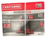 Craftsman V20 Brushless Cordless 2-TOOL Kit W/2 Batteries & Charger Fast Ship!. Fixed Price $124.99.