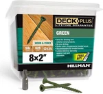 Hillman Deck Plus 48400 Wood Screws #8 2", Green, 5LB Box. Fixed Price $30.95.